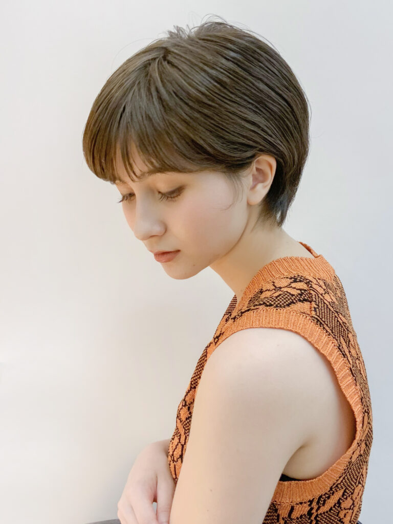 透明感ヘアカラー ベージュショート Peek A Boo オフィシャルサイト 透明感ヘアカラー ベージュショート Peek A Boo オフィシャルサイト