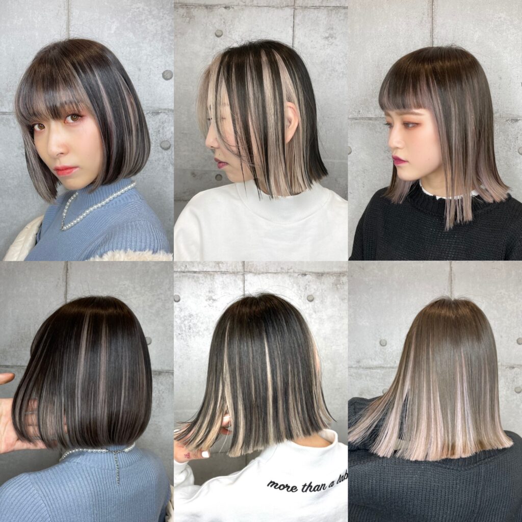 黒髪 暗髪 ボブに相性の良いインナーカラーは 人気な色味からヘアケアまでご紹介 Peek A Boo オフィシャルサイト