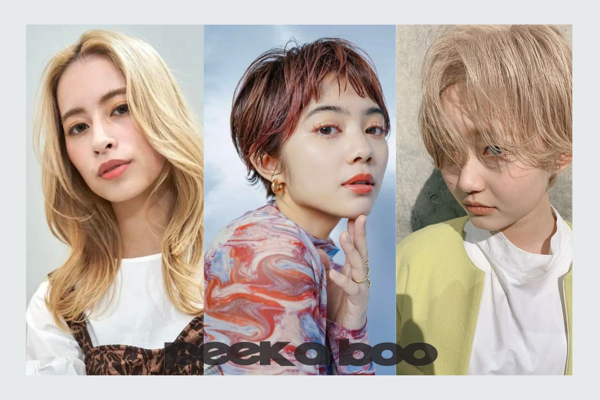 生首 ショート、セミロング8個セット （ショートバングの髪型・ヘア 